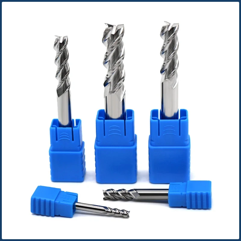 

Carbide woodworking tools Aluminum wood 3 Flutes Square End mill cnc Milling cutter Tungsten Steel cutting tool router bit