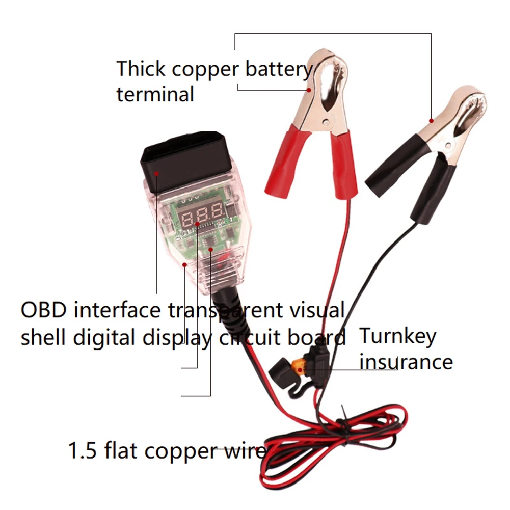 Connettore ECU OBD2 per Auto risparmio batteria risparmiatori di memoria ECU per Auto Automotive OBD 2 spina elettrica di emergenza per Auto risparmio di carburante B