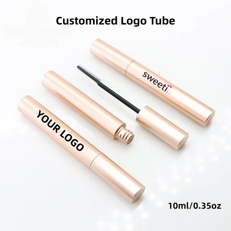 

【Logo Custom】50Pcs Customized 10ml Rose Gold Eyelash Tube Suitable for Wholesale in Cosmetic Packaging and Beauty Tool Factories