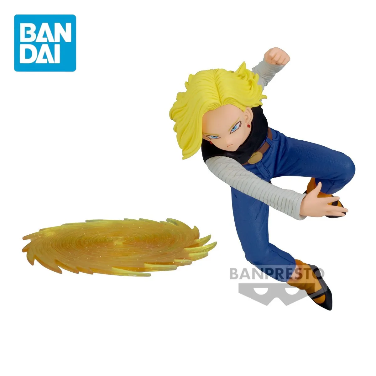 Original BANDAI Anime Dragon Ball Z GxMateria ANDROID 18 Lazuli Action Figure Toys PVC Model Collection Birthday Gift