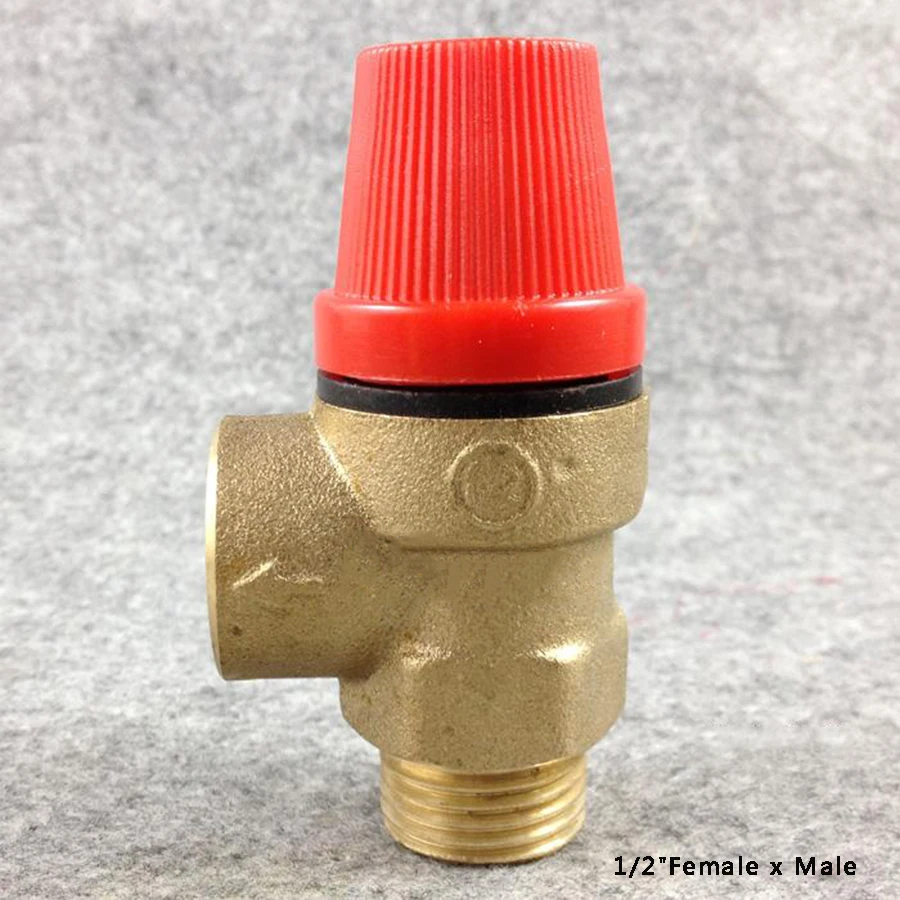 Brass Safety Valve Drain Relief Switch For Solar Water Heater 1/2\