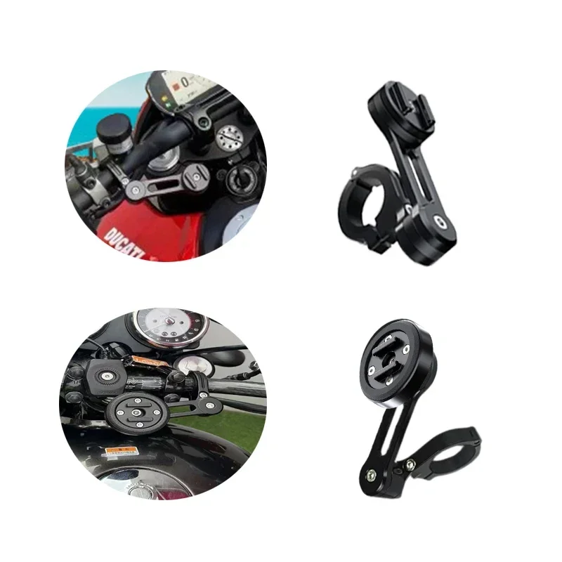 

Motorcycle Handlebar Arm Phone Mount, Easy To Install For Riding Navigation, With Rotating Locking Function