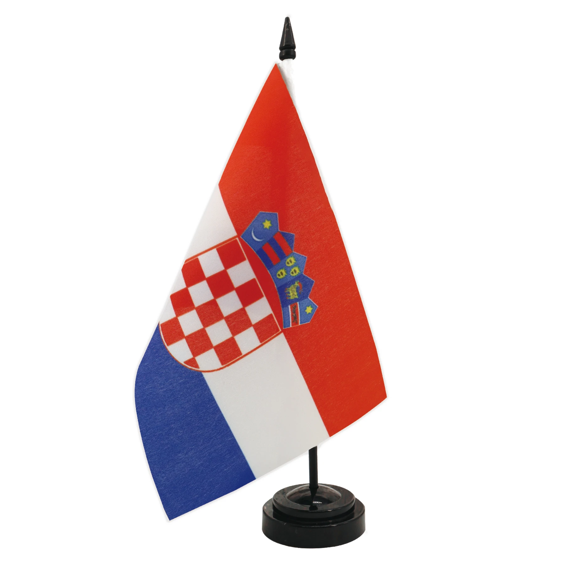 Croatia Desk Flag 5.5x8.3inch Conference Negotiation Flag Product Display Office Top Desk Ornaments Flags