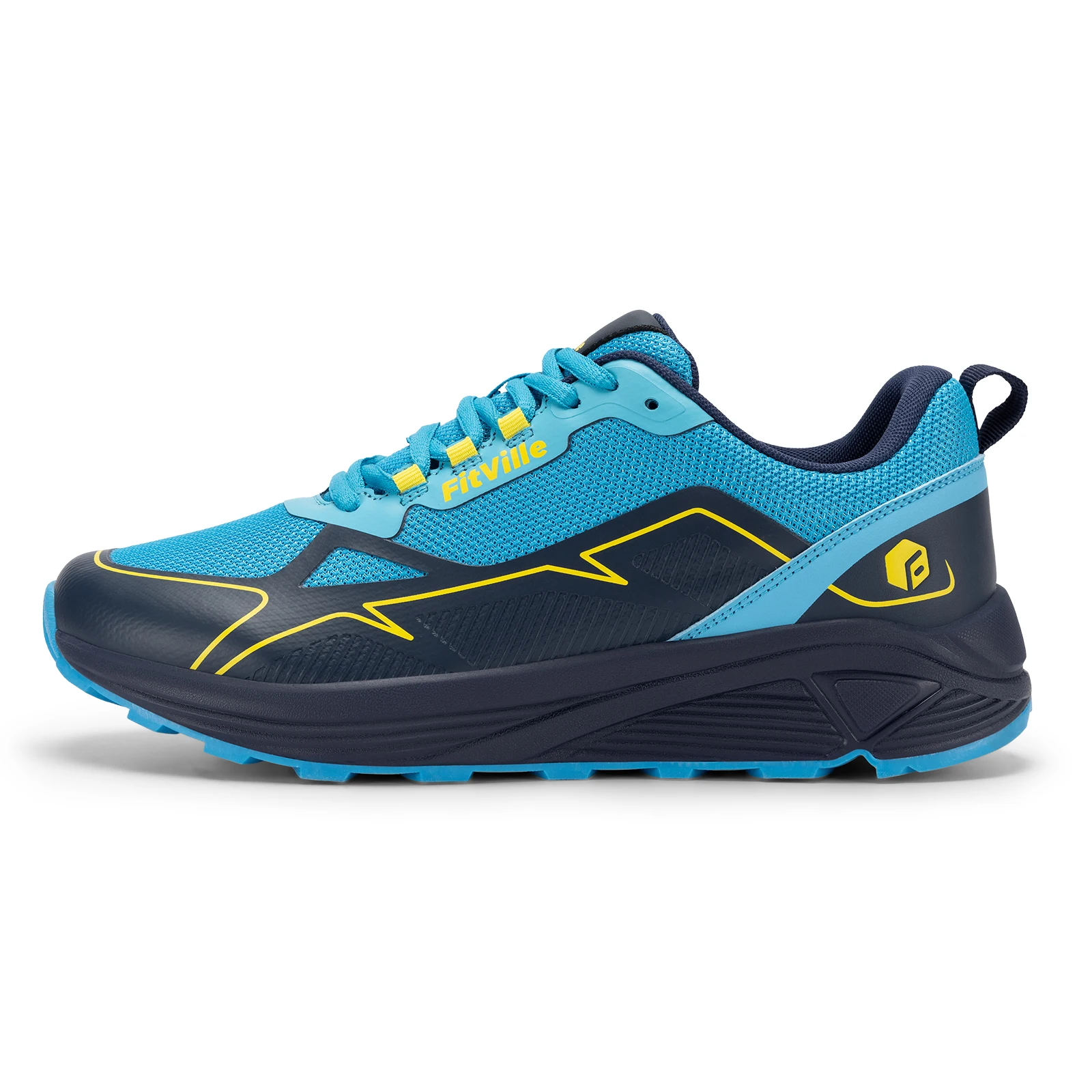 Fit ville rutsch feste Trail running Schuhe Herren Turnschuhe extra breit leicht für männliche geschwollene Füße Bogen Unterstützung Schmerz linderung – Detail 18