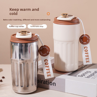 Thermo Bottle 450ml Smart Temperature Display Coffee Cup 316 Stainless Steel Vacuum Insulated Portable Thermal Mug for Office