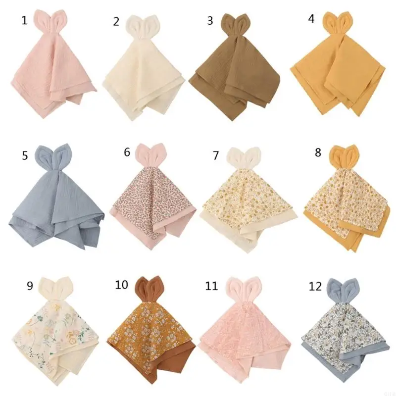 

Q1FE Baby Saliva Towel Soft Newborn Baby Soothe Appease Towel Infant Bunny