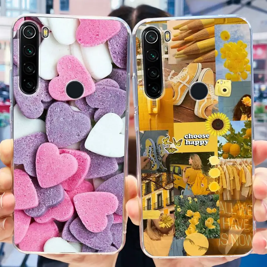 Xiaomi Redmi Note 8 케이스 Note8 2021 실리콘 소프트 TPU 커버 Xiaomi Redmi Note 8 T 8 t Funda on, Redmi Note 8 Pro Coque