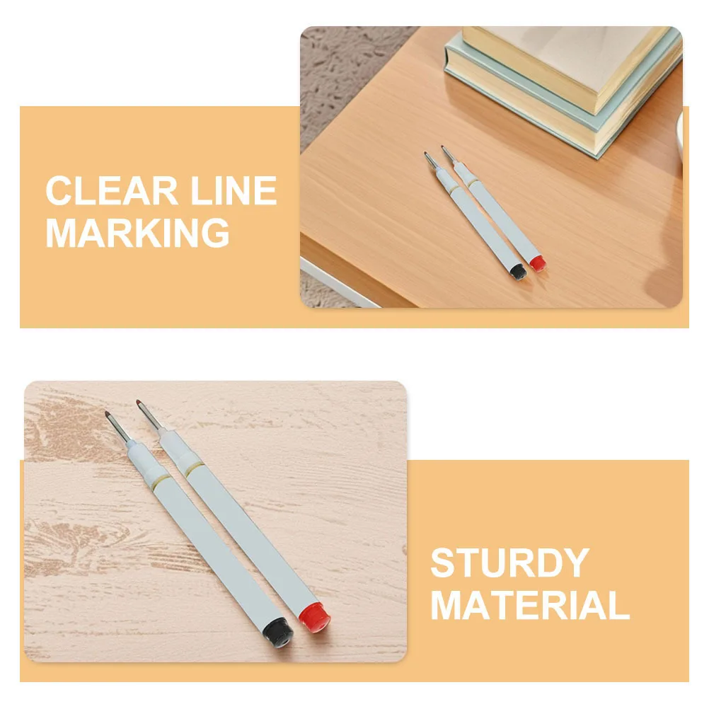 6 قطعة أقلام تحديد بفتحة عميقة تعتمد على الزيت للبناء قلم تحديد الحبر الدقيق قلم نجار النجارة الممتد #3