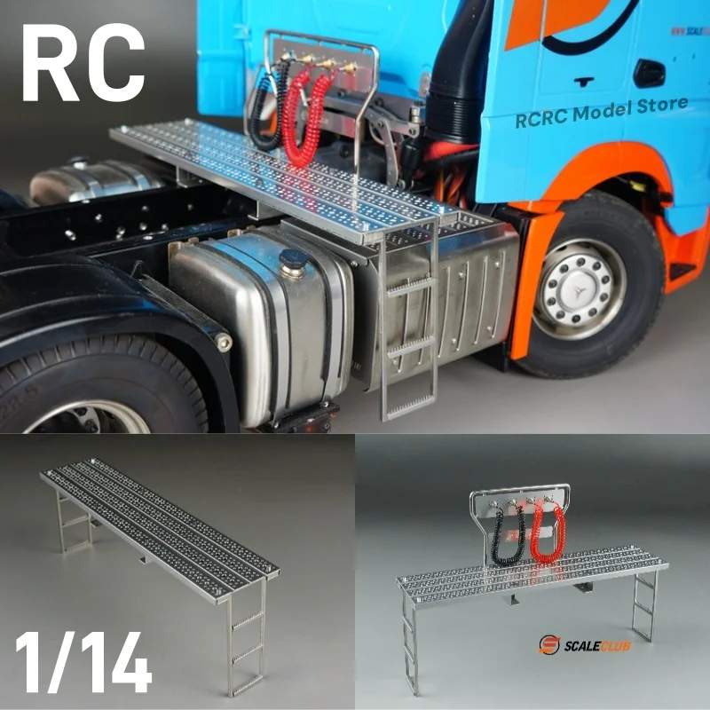 

1/14 RC Truck Металлический каркас шасси Ступенька и стойка для воздушной линии для Tamiya 1/14 RC Трактор Запчасти для грузовиков Аксессуары SCALECLUB TBSS-TY-1