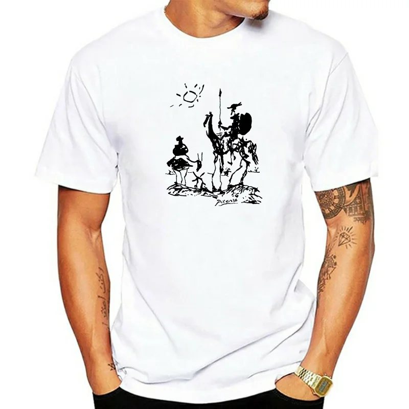 Cool T Shirts Crew Neck Short Sleeve Printing Picasso Don Quixote T Shirt My Shirt For Men