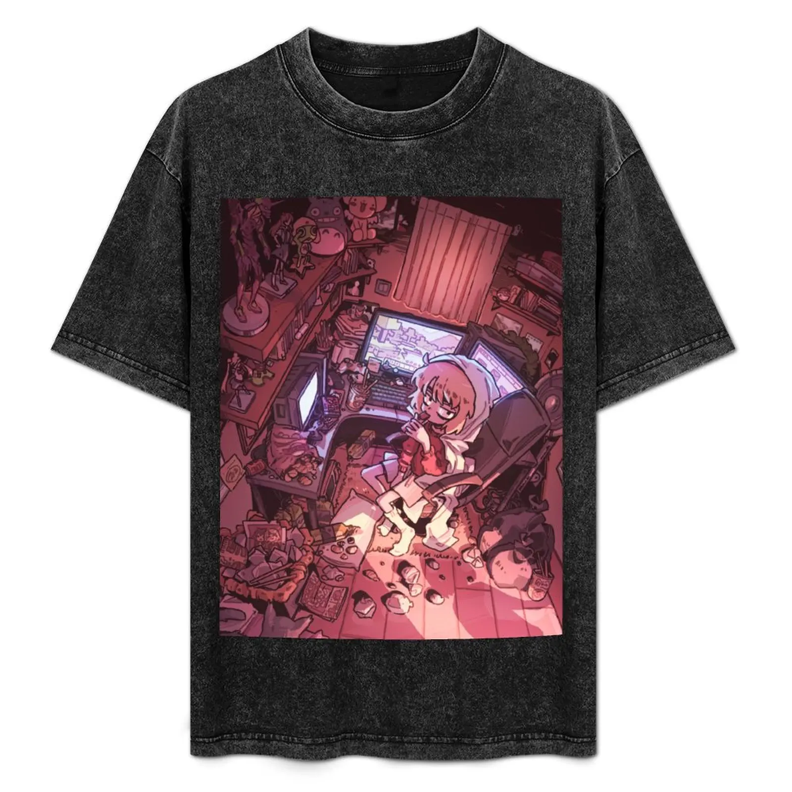 

Hikikomori T-Shirt blue archive anime blue lock mens clothes