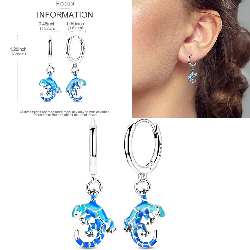 Funkelnde goldene Damen-Creolen aus 925er-Sterlingsilber, Schmetterlings-Ohrringe aus farbigem Zirkonium für Damen, Schmuck, Jahrestagsgeschenk – Detail 14