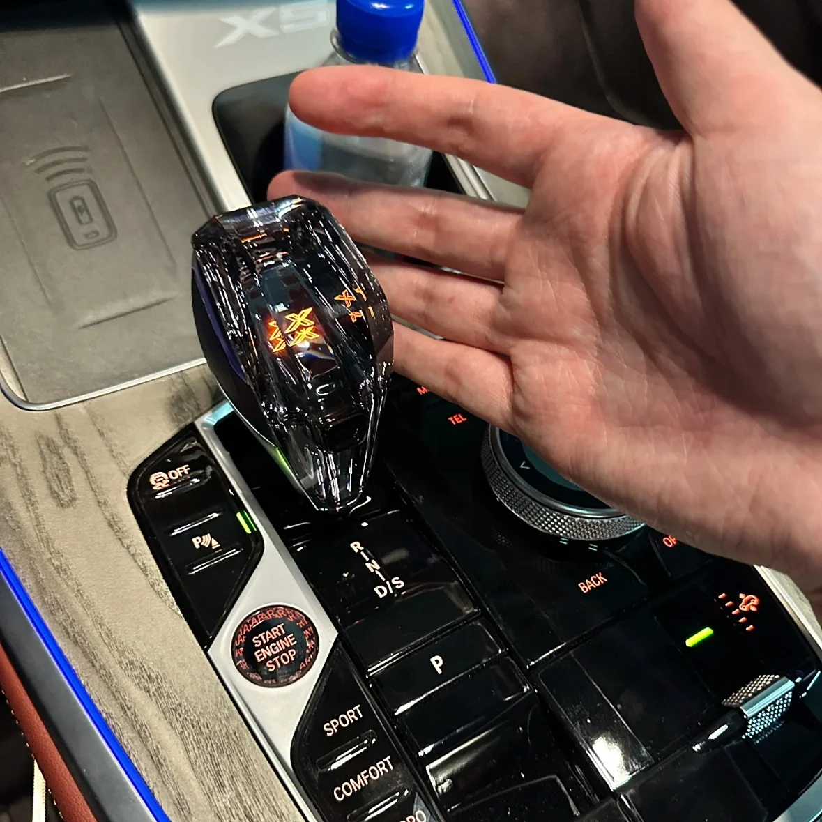 Suitable For BMW Shift Knob F10f15f30f32 Modified BMW Crystal Shift Knob Three-piece Set