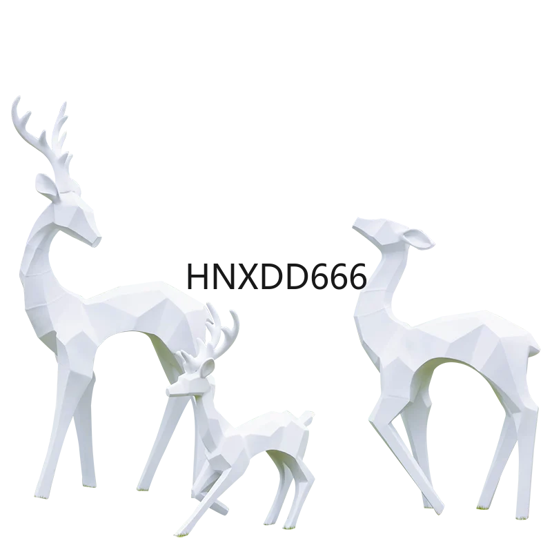 

Скульптура пятнистого оленя, уличное украшение лося, большой орнамент