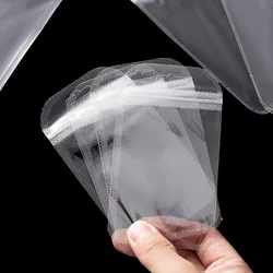 20/50Pcs White Clear Self Seal Resealable Zipper Plastic Zip Retail Packaging Pack Bags For Jewelry Storage Organize Gift Bag