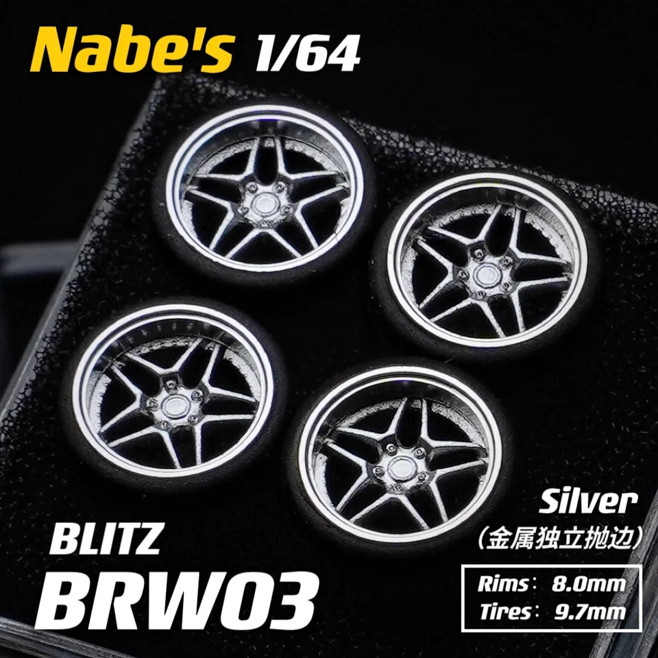 1/64 Chika Nabes Wheels 8.9mm 9.7mm 10.5mm Tires Rays 57CR Nismo
