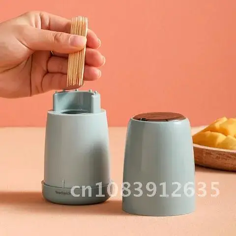 

Nordic Toothpick Box Push-Type Automatic Toothpick Holder Anti-dust Toothpick Organizer Creative Cartoon Home Table Decoration