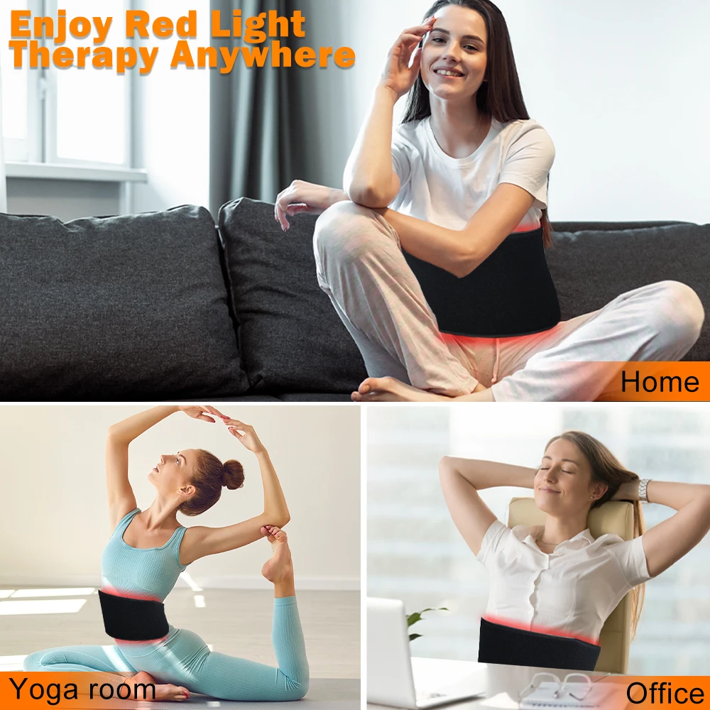 New Shanglaite 2025 Popular Wearable Infrared Red Light Therapy Pad Mat for Stomach Pain Relief Face Feet for Home Salon Use