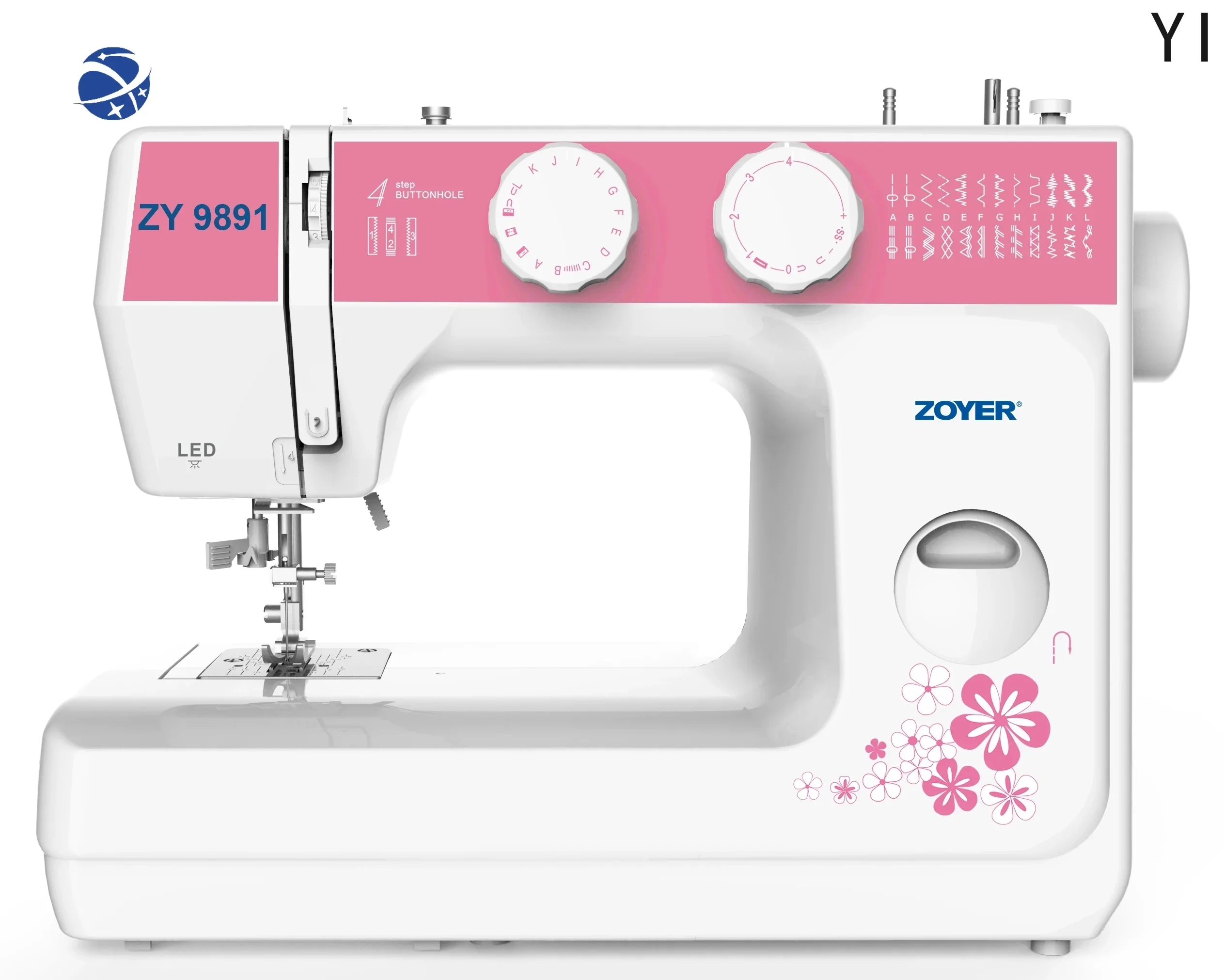 

YYHC-9891 household small mini sewing machine with 24 types of stitches, portable and multifunctional electric sewing machine