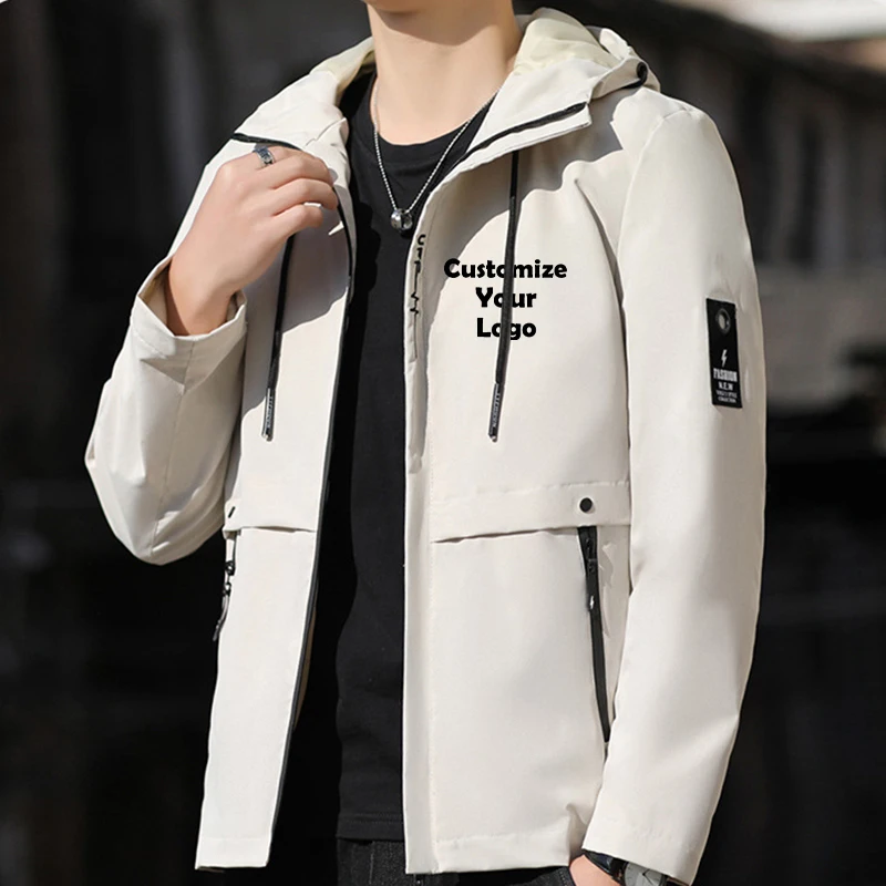 Customized New Fashion Men's Zipper Jacket and Coat Jacket and Outdoor Loading Casual Clothing Street Clothing