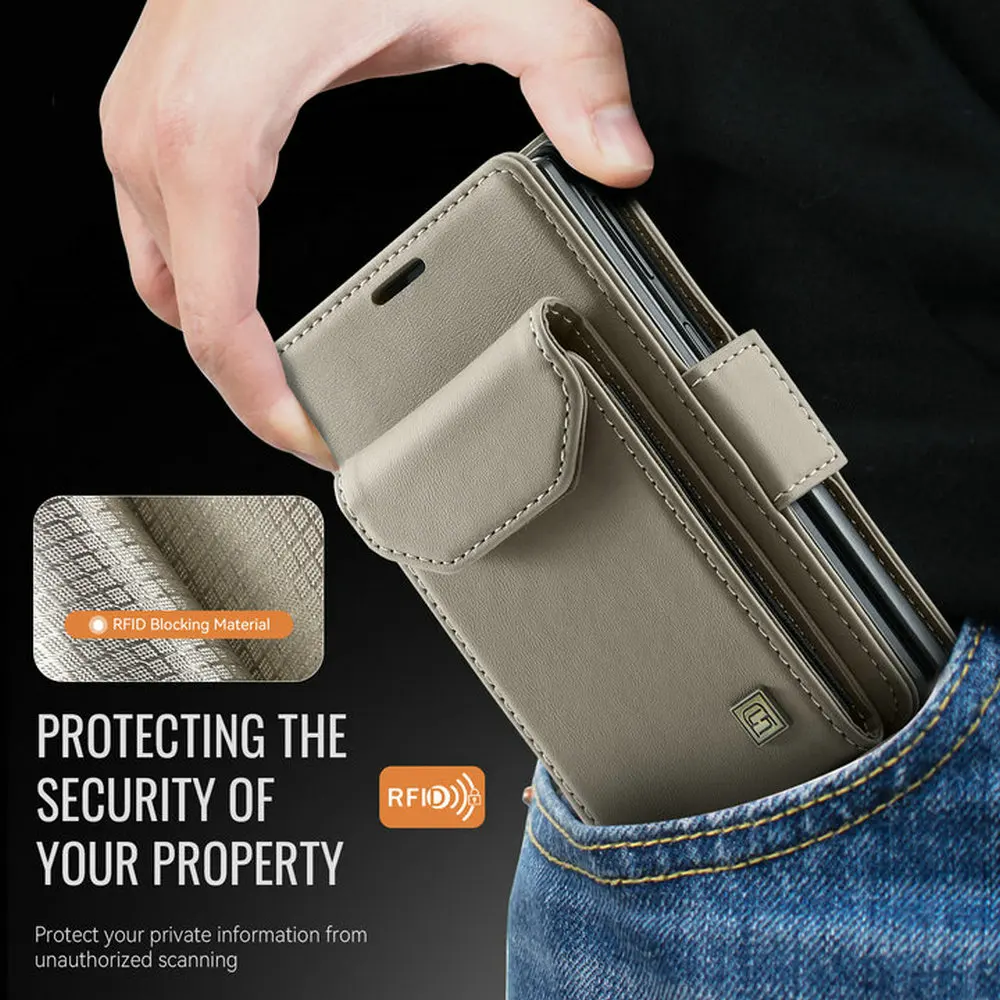 Etui Z Fold8 5G Flip Case do Samsung Galaxy Z Fold 8 z paskiem na szyję, skórzane etui portfelowe Funda do Galaxy Z Fold8, szeroka, odporna na wstrząsy osłona. — zdjęcie produktu 6