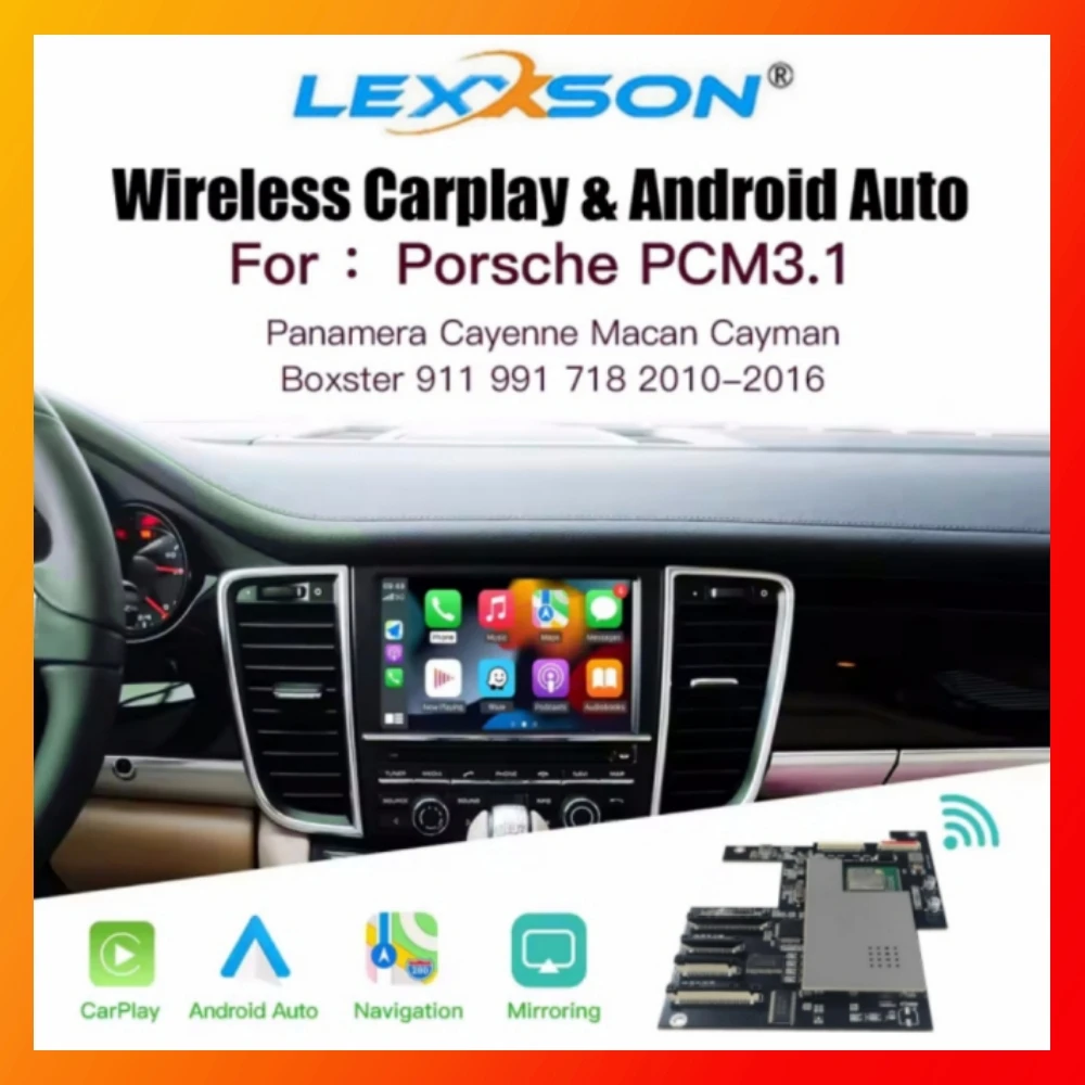 Wireless Carplay Android auto Module For Porsche PCM3.1 Panamera Cayenne Cayman Macan Boxster 911 991 718 AirPlay mirror link