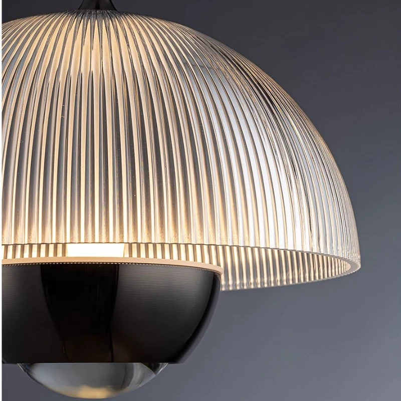 Creativity Mushroom LED Pendant Lights Hand Scan Sensing Adjustable Height Ceiling Chandeliers Bedroom Bedside Decoration Lamps