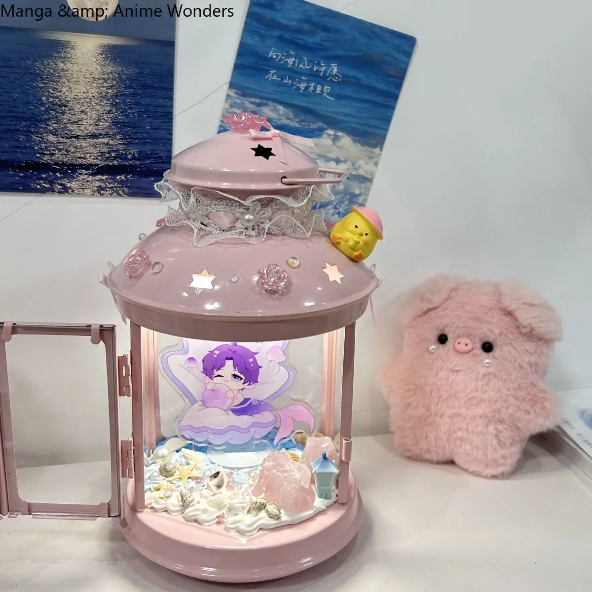 

Anime Love and Deepspace Rafayel Cosplay Aromatherapy Night Light Cartoon Exposing Lamp Mascot Student Accessory HalloweenGift