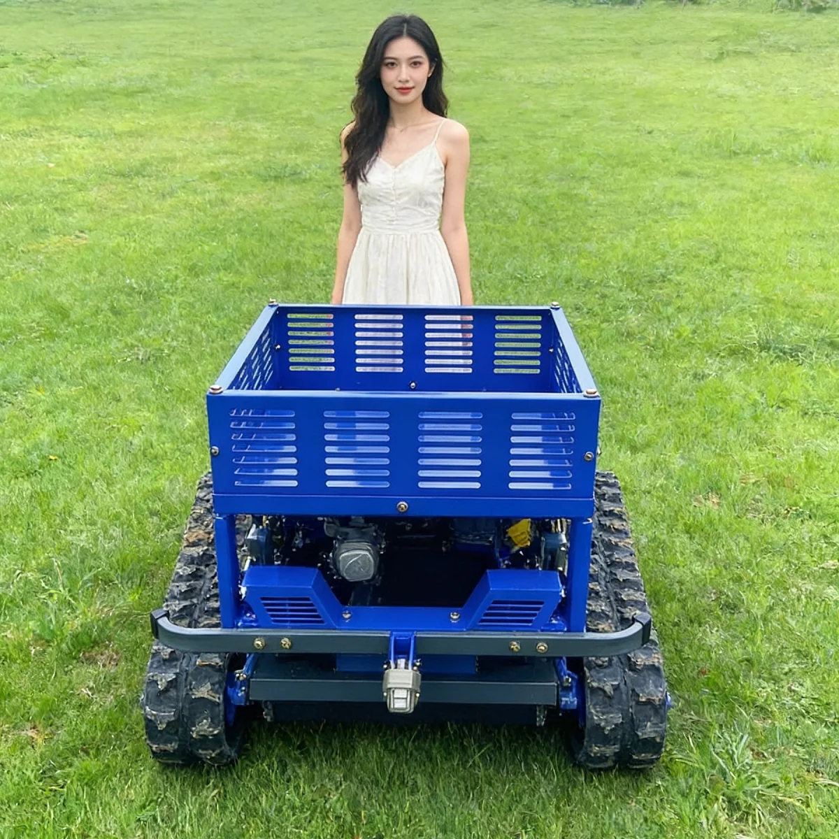 Customized lawn mower robot， industrial grade storage rack lawn mower, remote control cordless power lawn mower for garden farm
