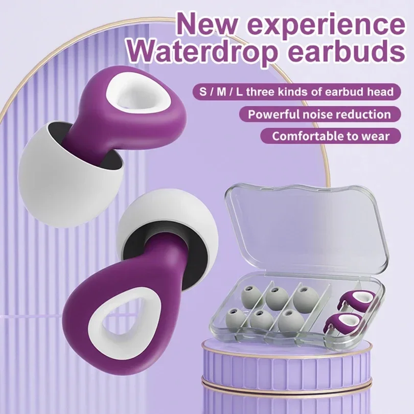 Geräuschreduzierende und wasserdichte Ohrstöpsel zum Schlafen, Schwimmen, Tapones Para Dormir Oordopjes wiederverwendbares Ohrstöpsel-Set, 1 Stück