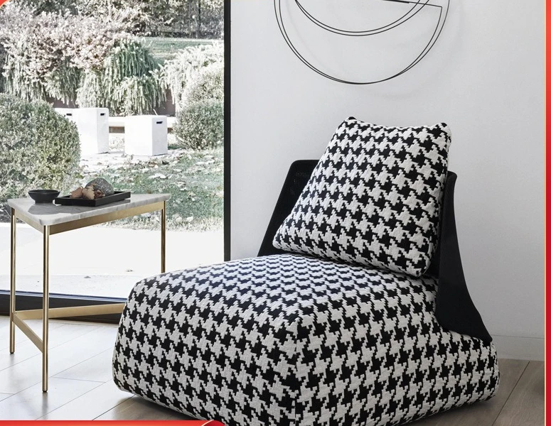 

Qiandongge single sofa chair Italian simple modern leisure chair living room balcony back seat