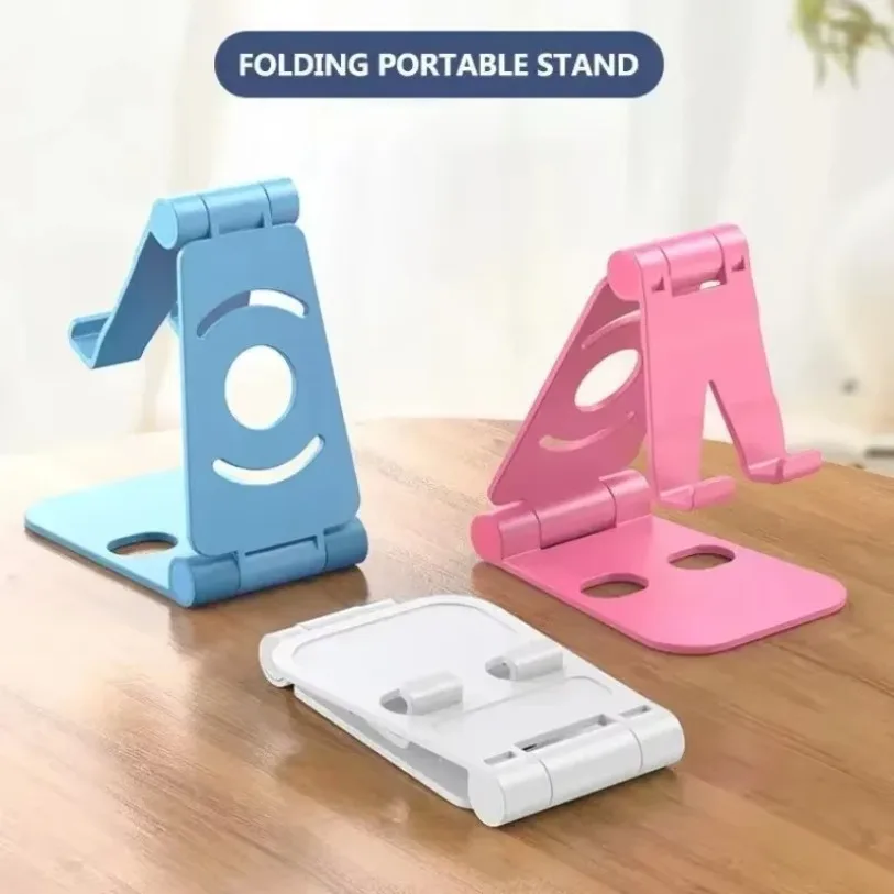 Multi-angle Adjustable Foldable Mobile Phone Holder Desktop Lazy Bracket Dock Compatible with iPhone 16 15 14 13 12 Pro Max Xs image 3