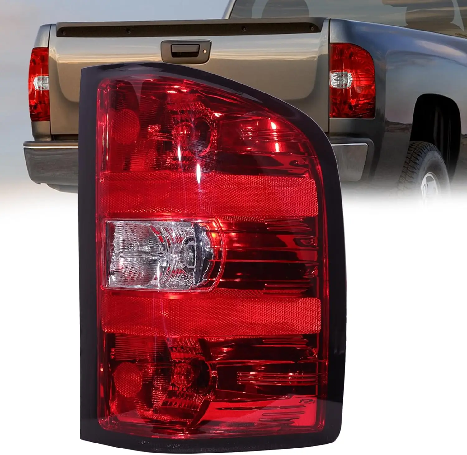 

Tail Light Assembly for 2007-2013 Chevy Silverado 1500 2500HD 3500HD Right Side with Bulb & Harness