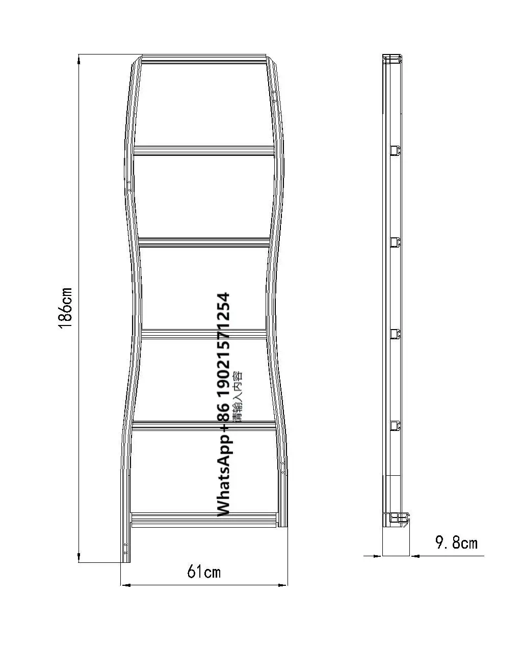 

Basic Manual Control Rack and Tire Rack with Luggage Rack Factory's Storage Solution for Motorhomes RV Vehicles Outdoor Style