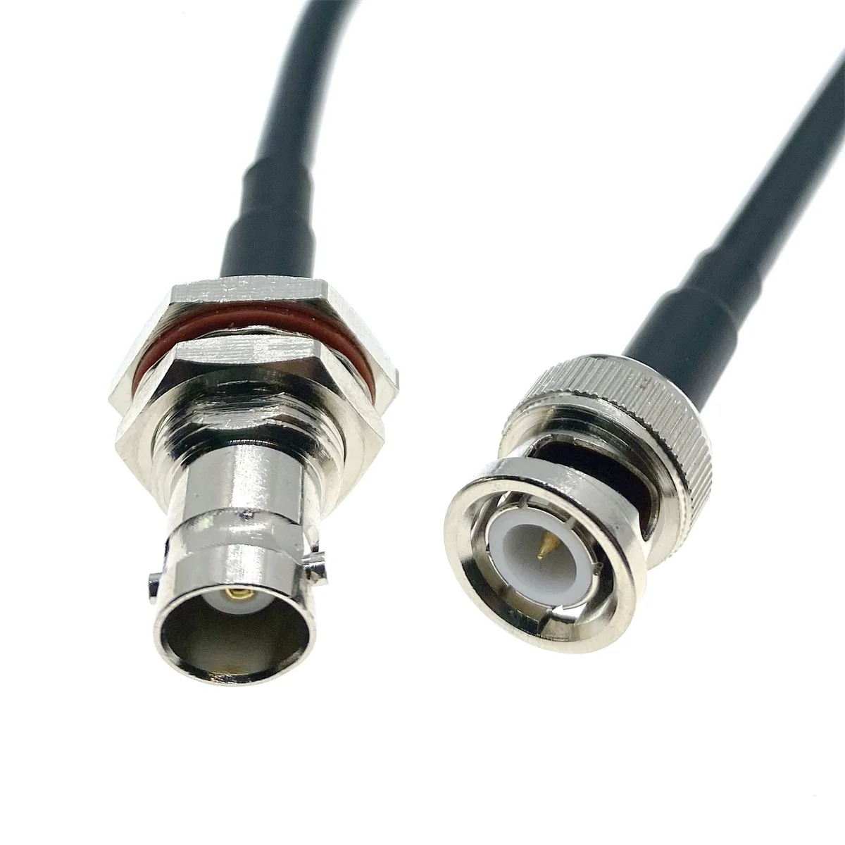 BNC Male to BNC Female jack Bulkhea Adapter RG58 RF Coaxial Cable 50 Ohm for Video Camera System BNC Coax Extension Pigtail Cord