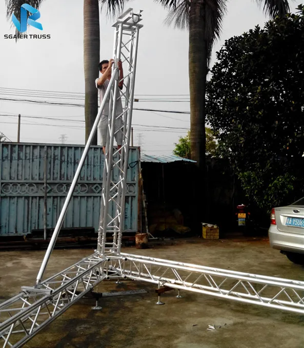 Line Array Stand Truss Rigging System With Aluminum Alloy Heavy Duty 1000kg Load Capacity Modular Design Quick Installation
