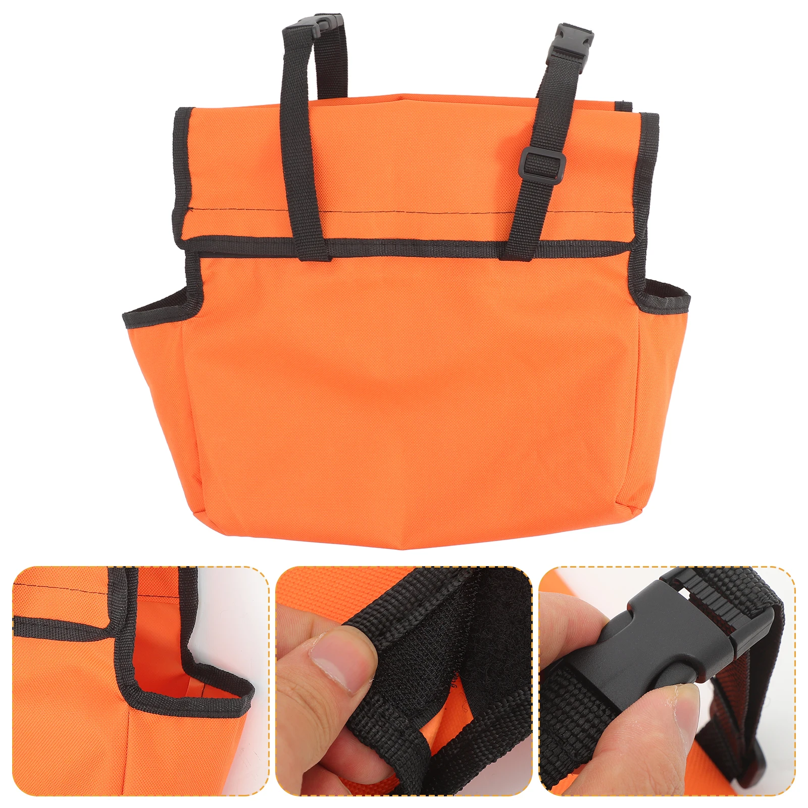 Telescoping Ladder Tool Bag Cloth Reusable Storage Pouch For Folding Ladders Large Capacity Portable Organizer With Hanging