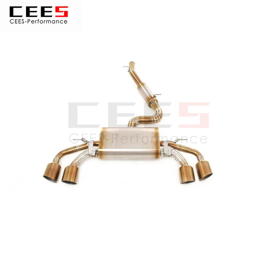 

CEES Catback Exhaust System for Golf 8R Golf8 - Auto Modification with Valve Muffler Terminal Scarico