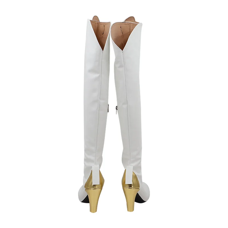 Game Wuthering Waves Jinhsi Cosplay Laarzen Schoenen Jinhsi Witte Schoenen voor Dames