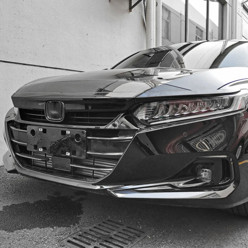 

Для Honda Accord 2022 2023, накладка на решетку автомобиля, накладка на капот, АБС-материал, сплиттер, аксессуары, комплект кузова