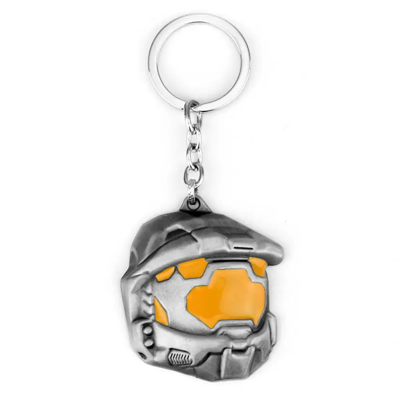 Halo Spartan Assault Mask Keychain Mask Car Keyring Ornaments Decoration Accessories For fans Gift