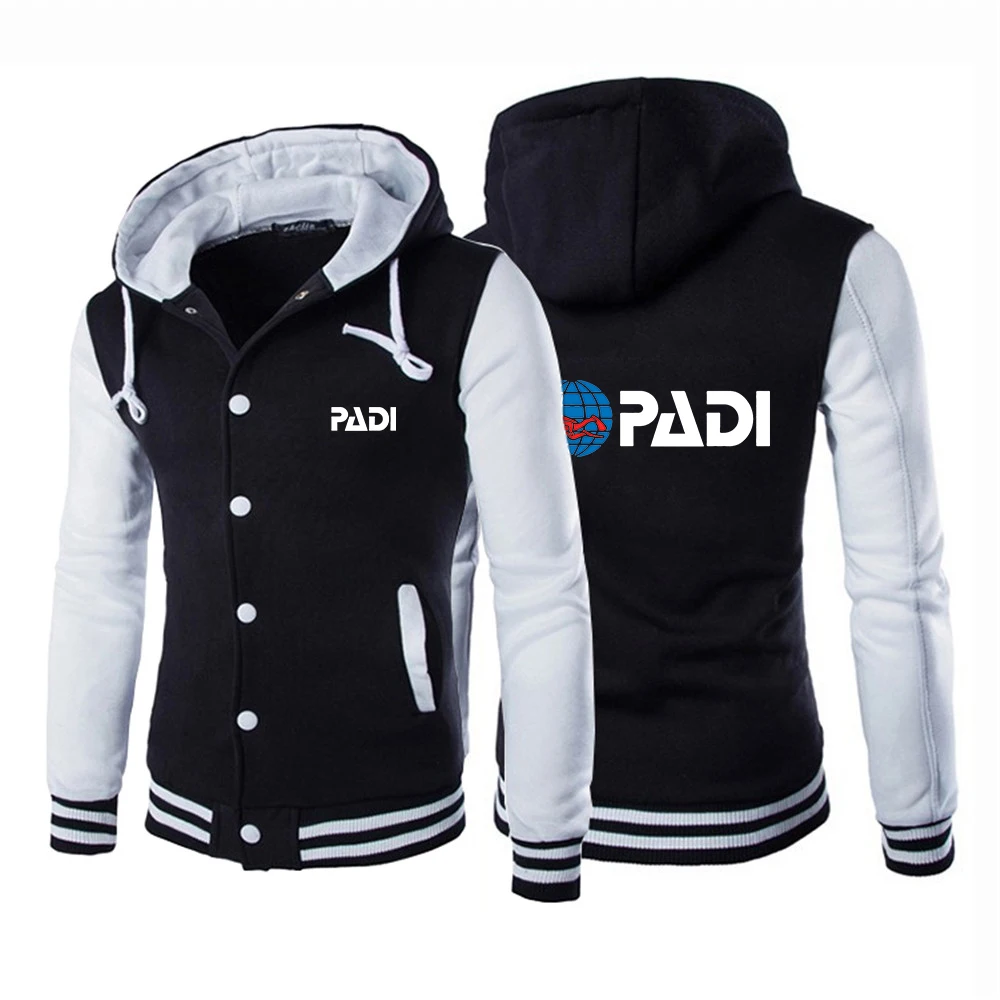 2024 Scuba Driver Padi New Men Spring and Autumn Jacket Harajuku Button Loose Casual Baseball Uniform Button Coat Tops