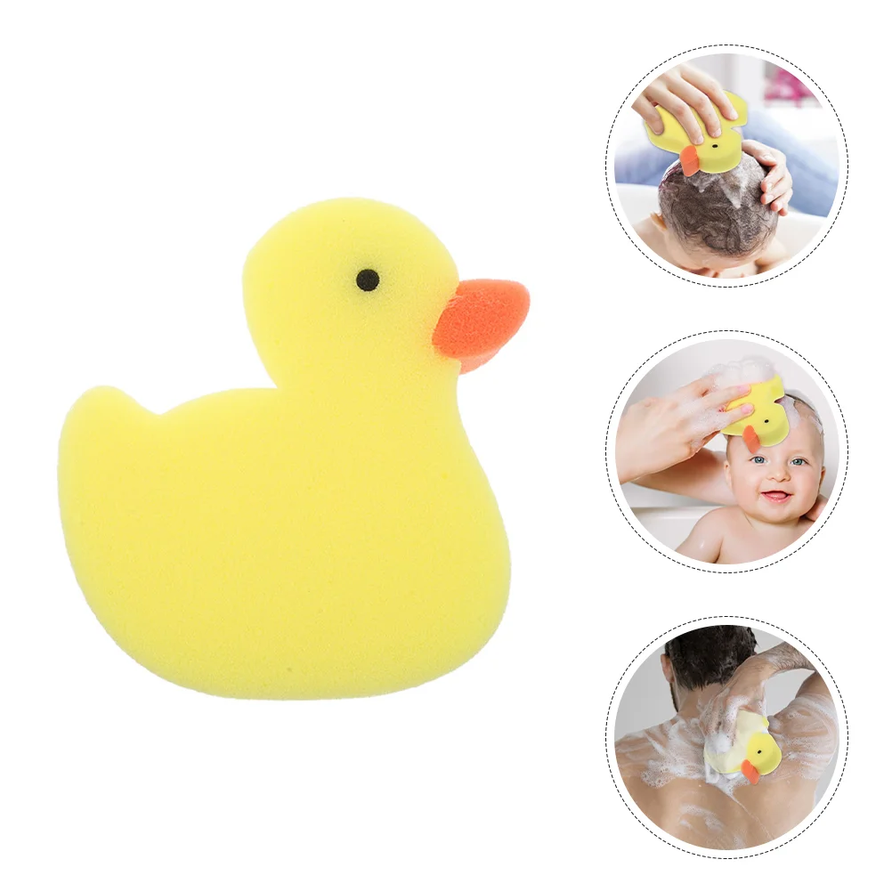 Esponja cepillo de baño depurador para niños pequeño pato amarillo accesorios de baño esponjas corporales ducha bebé herramienta para niños
