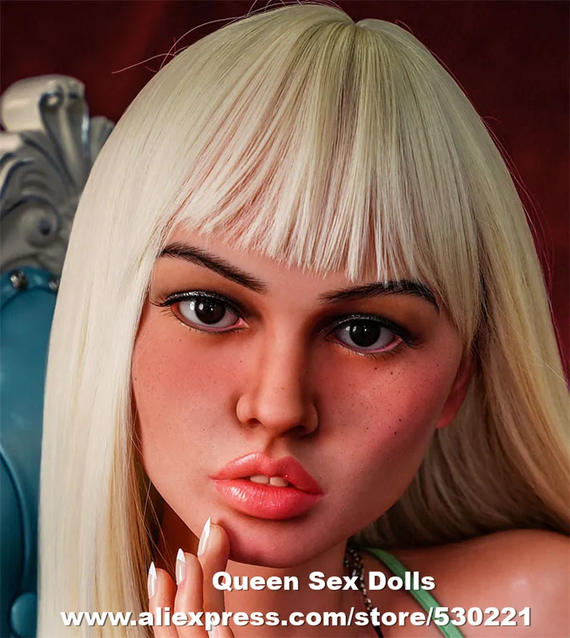 

WMDOLL Top Quality Implanted Hair Eyebrow Real Silicone Sex Doll Head For Full Size Adult Dolls Mannequin Fit 145cm to 175cm