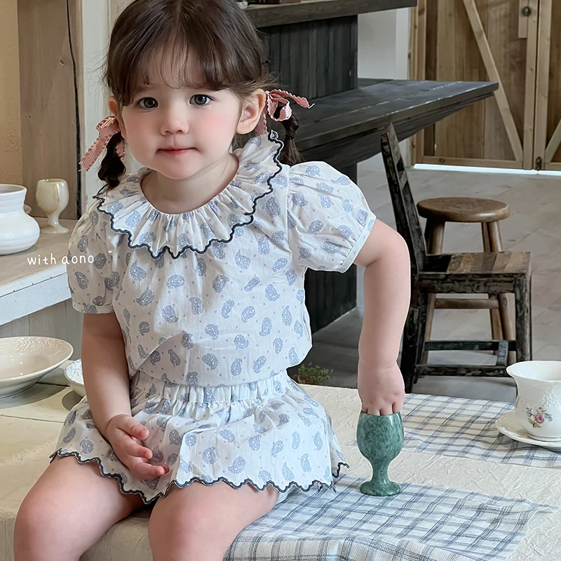 

SeasonSea Baby Set for 0-2Y Babies Comfortable Kids Breathable Loungewear Spring Summer Pure Cotton Suit Floral Toddler Set