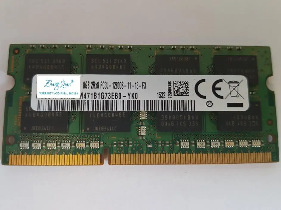 

For 8G 2RX8 PC3L-12800S DDR3 1600 DDR3L 1.35V Low Voltage