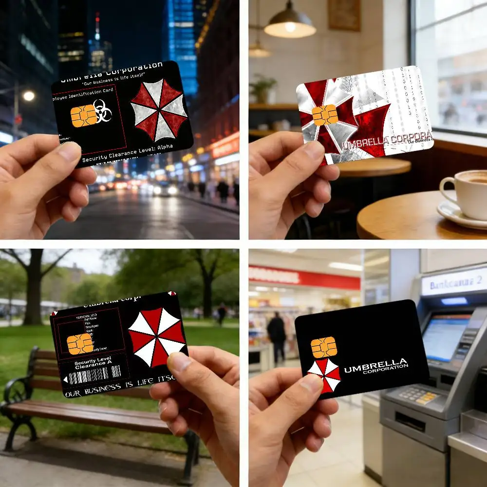 Game U-umbrella Waterproof Skin C-Corporation Protector stickers for Bank Cards Credit Cards Debit Cards Public Transport Cards