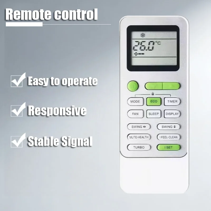 

Universal Remote Control GYKQ-52 Replacement Part for TCL Air Conditioners - Brand New Home Appliance Remote Control