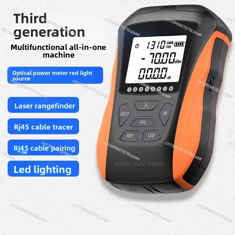 Six-in-one Optical Power Meter Red Light All-in-one Machine, High-precision Optical Fiber Red Light Pen Rechargeable Tester