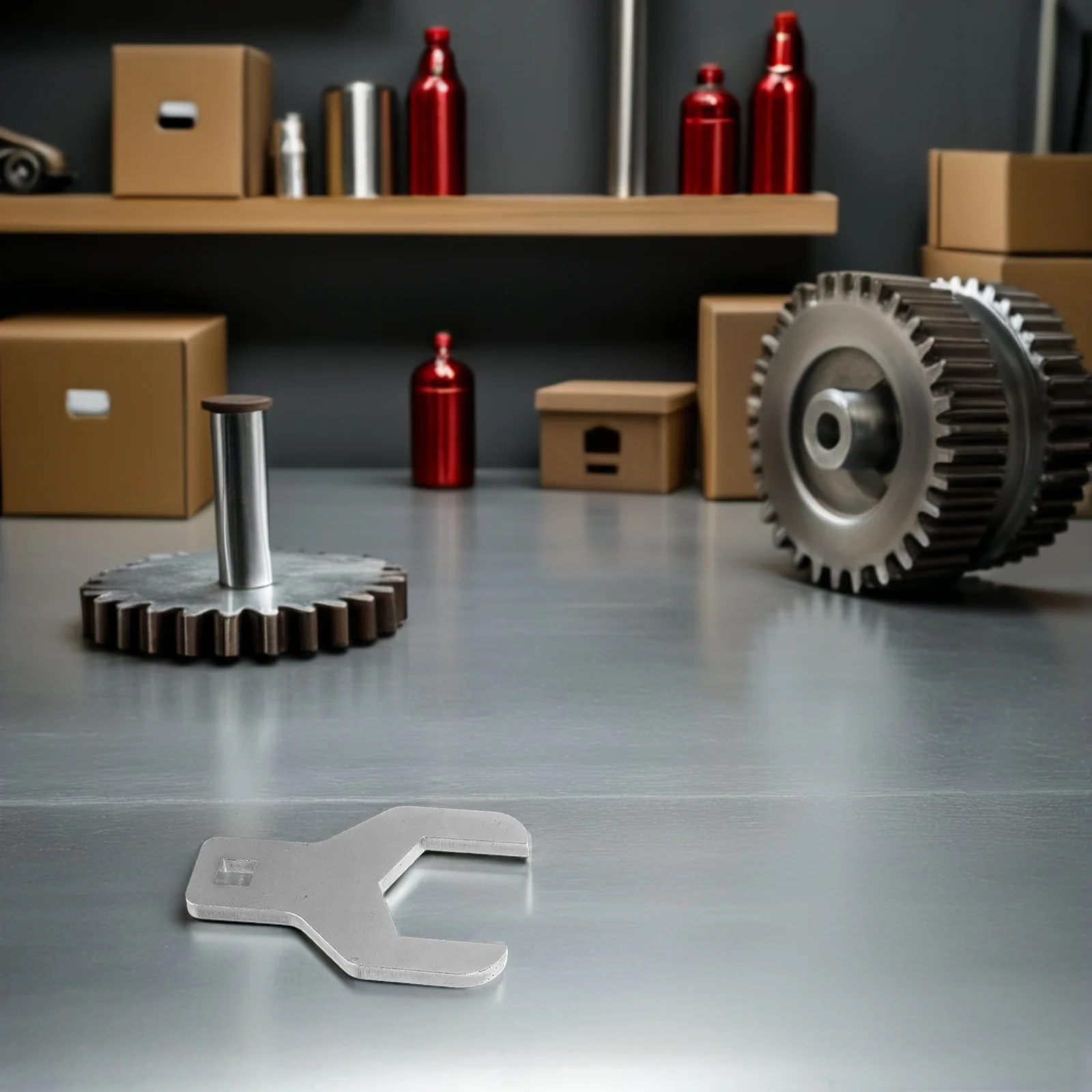 

42mm Timing Belt Wrench Water Pump Pulley Adjustable Engine Belt Tensioner Tool for Series Car Engine Alignment Repair